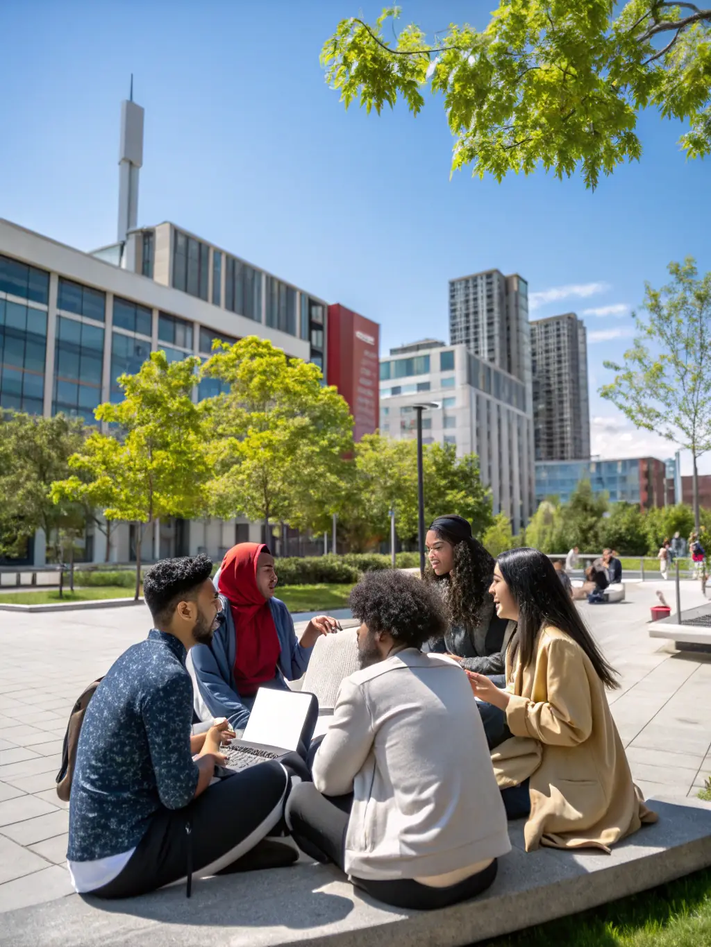 Students participating in a leadership development program at Musafir Retreats and Camp, focusing on communication and decision-making.