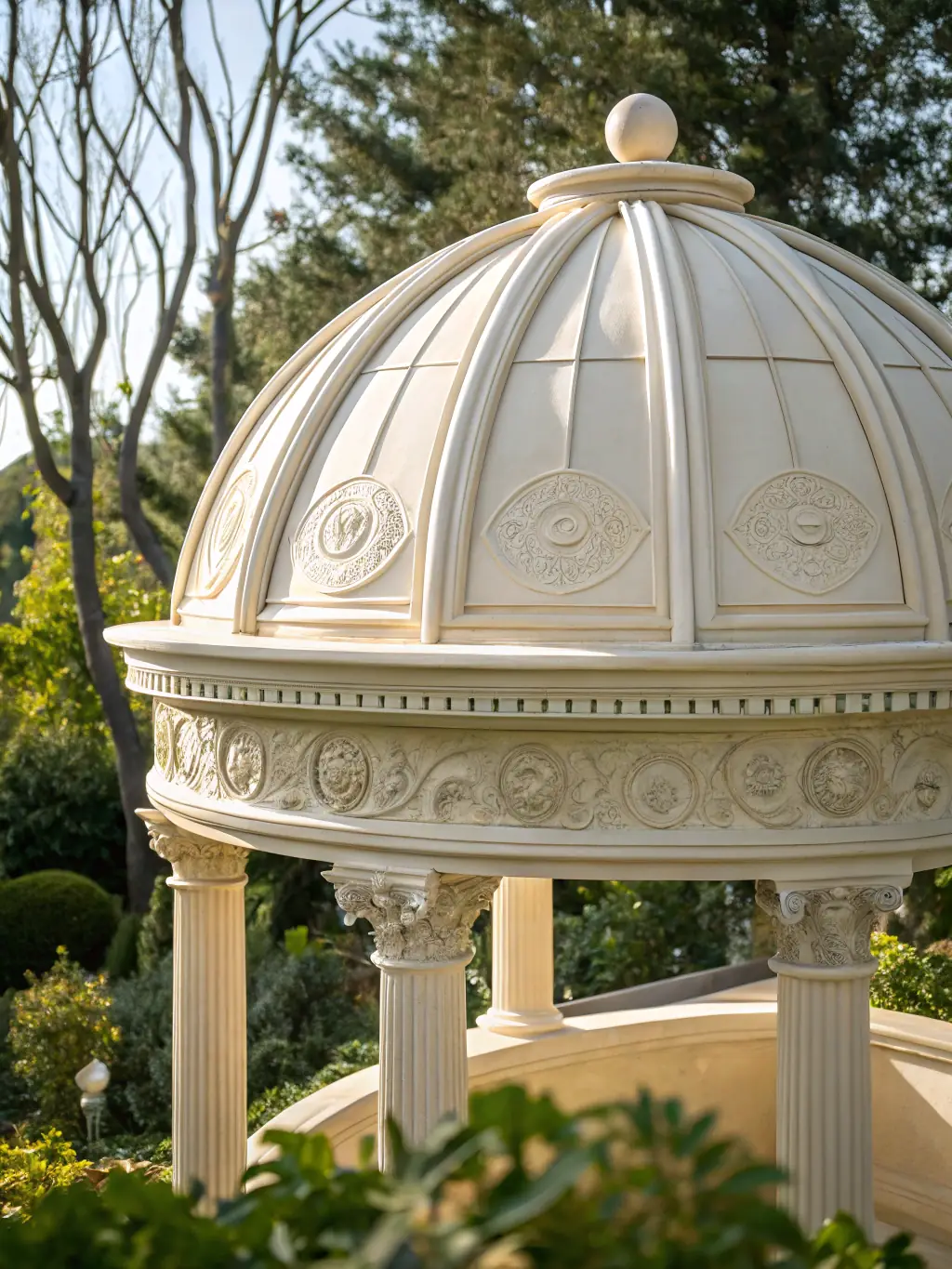 A photograph showcasing a luxury glamping dome at Musafir Retreats, highlighting its unique design and integration with the natural environment, emphasizing the premium tourism aspect.